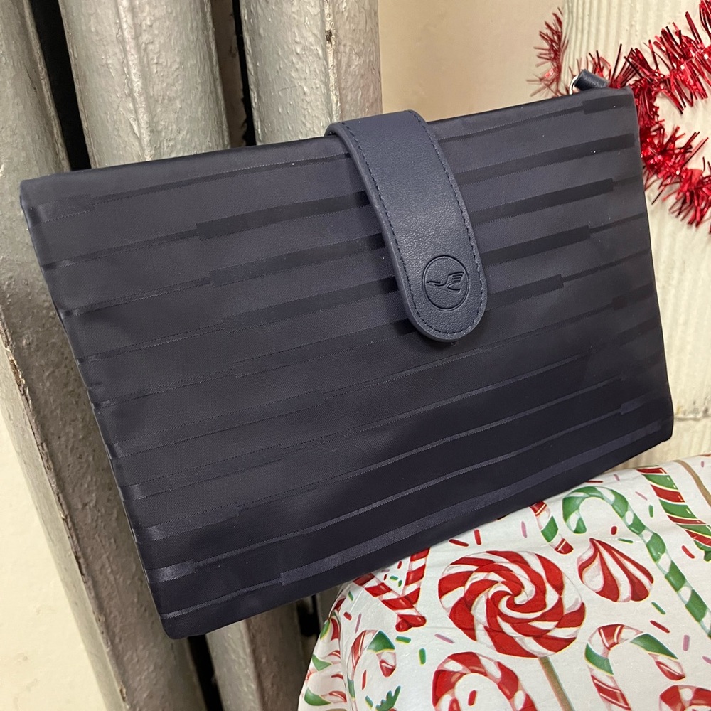 Elegant Blue Lufthansa Clutch